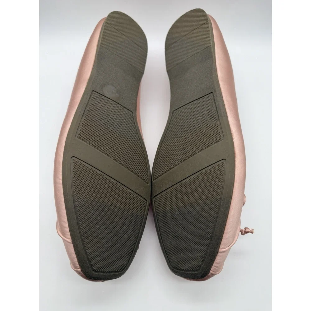 Report Women's Sz 11 Pink Ballet Flats Satin Fabric NWOB Balletcore Coquette